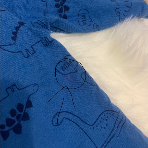 Blue Dinosaur Carter’s one piece - Picture 3 of 5